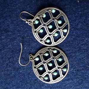Silpada sterling silver and turquoise earrings